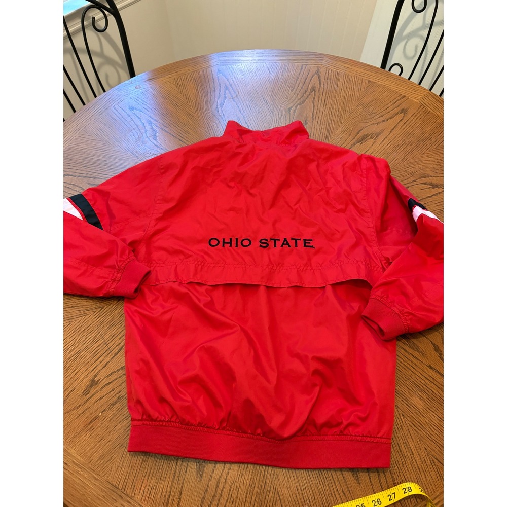 Red Oak Ohio State Windbreaker Kids 16/18 Red Quarter Zip Buckeyes Jacket - Picture 8 of 8
